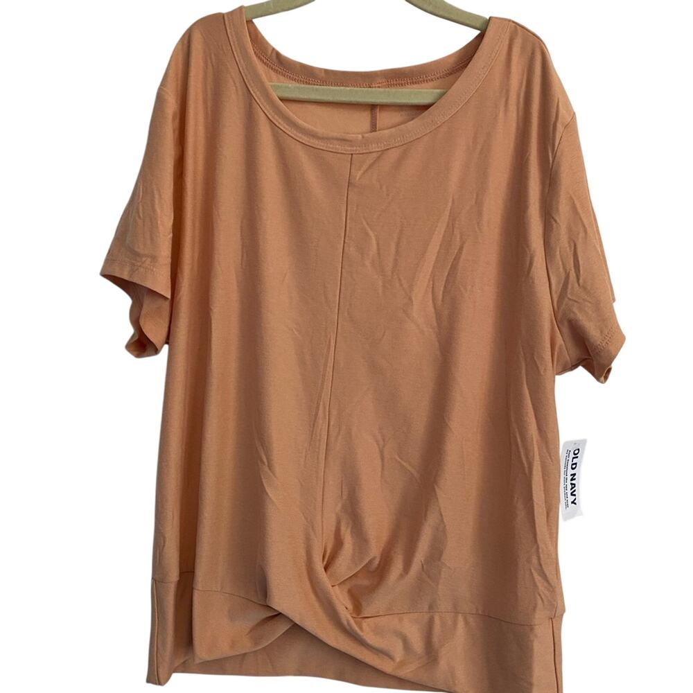 Old Navy Athletic Apricot Short Sleeve Workout Top Size Small Activewear Gym